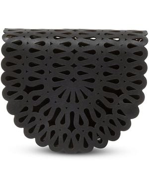 Jonathan Simkhai Mccall Laser Cut Leather Clutch - Black