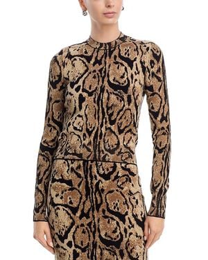 Stella McCartney Cloud Leopard Top - Brown