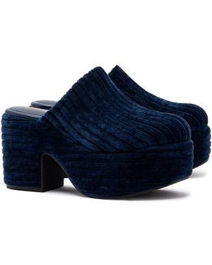 Larroude Miso Platform Clogs - Blue