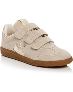 Isabel Marant Beth Leather Low Top Sneakers - White