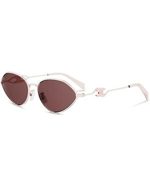 Celine Bordeaux Oval Sunglasses, 58Mm - Pink
