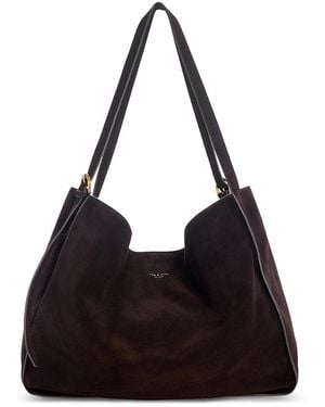 Rag & Bone River Large Suede Tote Bag - Black