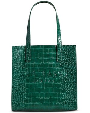 Ted Baker Reptcon Faux-leather Shopper Tote Bag - Green