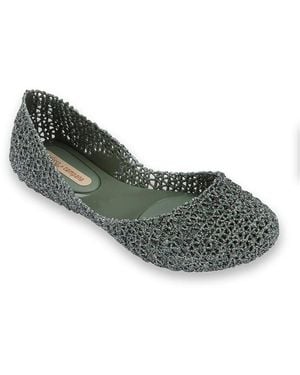 Melissa Camppap Vii Slip On Flats - Green