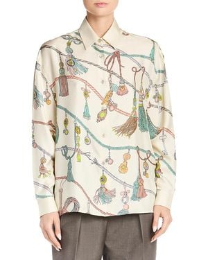 Versace Silk Blouse - White