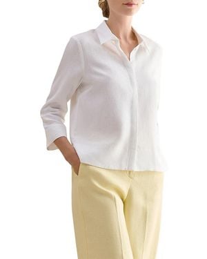 Hobbs Nita Linen Shirt - White