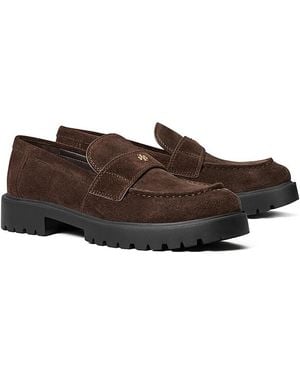 Tory Burch Classic Lug Loafer Flats - Brown