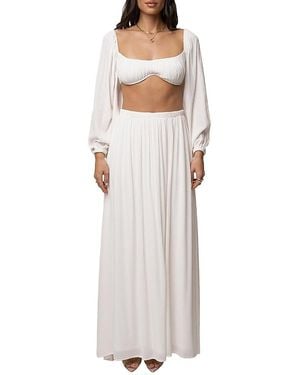 JLUXLABEL Warm Nights Skirt Set - White