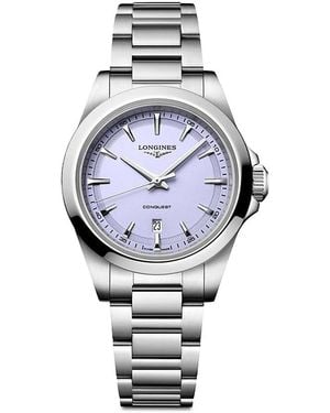 Longines Conquest Watch, 30Mm - Metallic