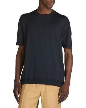 Moncler Short Sleeve Sweater in Black for Men | Lyst