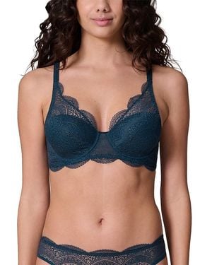 Simone Perele Karma 3D Molded Lace Spacer Bra - Blue