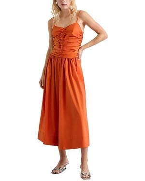 Marella Bagagli Cotton Poplin Dress - Orange