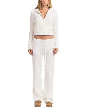Skims Cable Straight Leg Pants - White