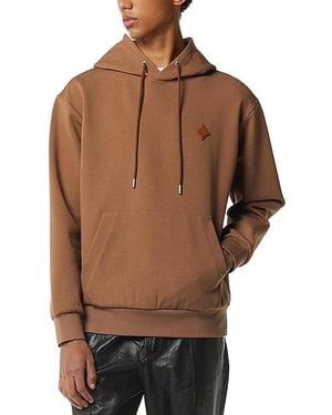 MCM Essential Logo Patch Ponte Hoodie - Brown