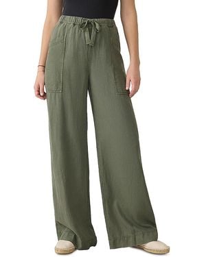 Faherty Drift Wide Leg Pants - Green