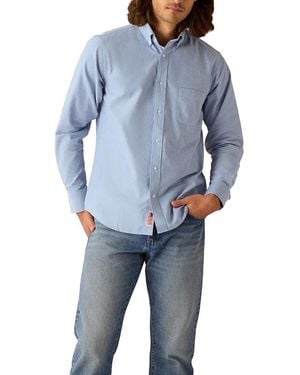 Robert Talbott George Oxford Button Down Shirt - Blue