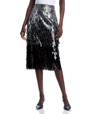 Tahari The Beatrice Sequin Skirt - Black