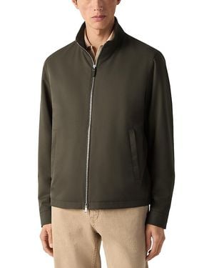 ZEGNA Microfiber Motorin Blouson Jacket - Green