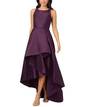 Adrianna Papell Mikado High Low Gown - Purple