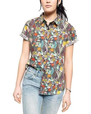 WILDFANG The Essential Button Up Shirt - Blue