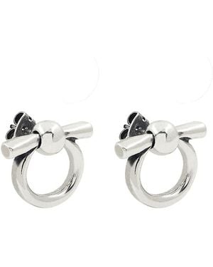 CXC Mini Omega Earrings - White
