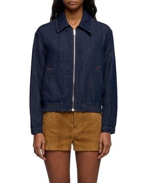 7 For All Mankind Denim Bomber Jacket - Blue
