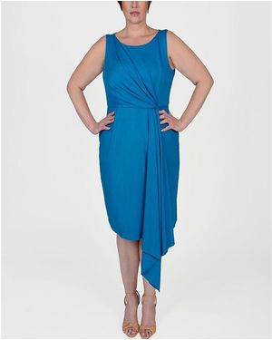 Mayes NYC Adele Sheath Dress - Blue
