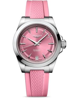 Longines Conquest Watch, 34Mm - Pink