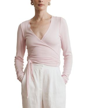 VIR VITA Margot Wrap Top - White
