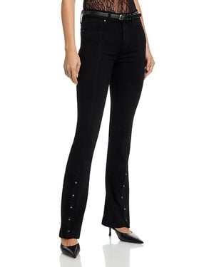 PAIGE Manhattan High Rise Bootcut Jeans - Black