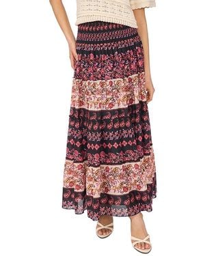Cece Tiered Smock Waist Maxi Skirt