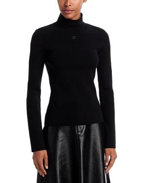 Courreges Milano Mock Neck Sweater - Black