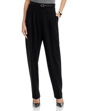 Michael Kors Dru Tapered Pleat Pants - Black