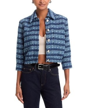 L'Agence Jia Crop Jacket - Blue