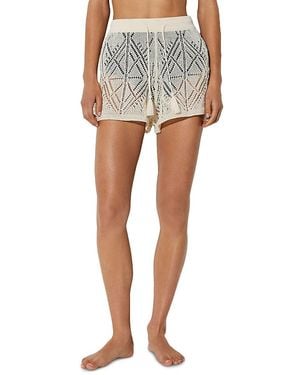 Reiss Finty Knitted Shorts - Natural
