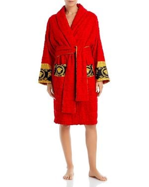 Versace I Heart Baroque Bath Robe - Red
