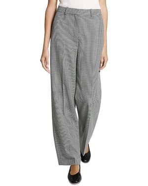 Theory Twill Straight Relaxed Pants - Gray