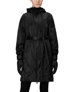 Rains Lohja Long Insulated Curve Jacket - Black