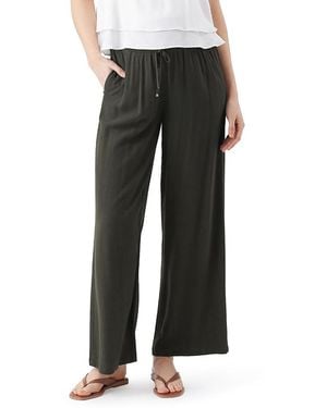 Ripe Maternity Wide Leg Tencel Pant - Black