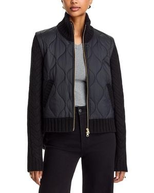 Veronica Beard Patra Mixed Media Jacket - Blue