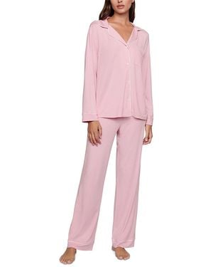Eberjey Gisele Tencel Modal Long Pj Set - Pink