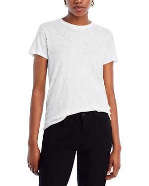 ATM Anthony Thomas Melillo Schoolboy Crewneck Tee - White