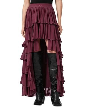 AllSaints Cavalry Maxi Skirt - Red