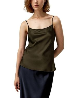 LILYSILK Double-Faced Silk Charmeuse Camisole - Black
