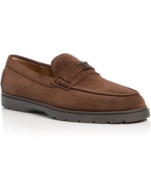 Tod's T Logo Loafers - Brown