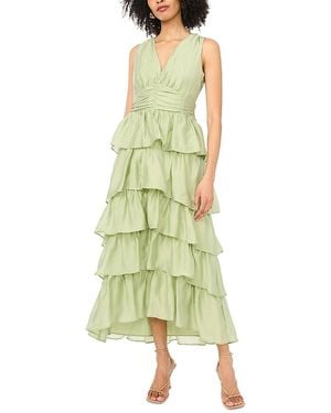 1.STATE Ruffle Maxi Dress - Green