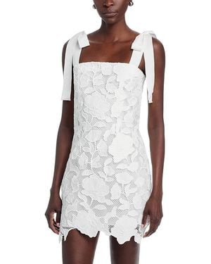 simkhai holloway embroidered mini dress Holloway embroidered lace minidress in white - Simkhai