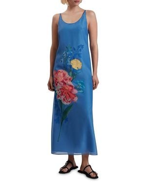 chinese dress ladies Nouveau Floral Long Sleeve Maxi Dress | Cammeli main image 0
