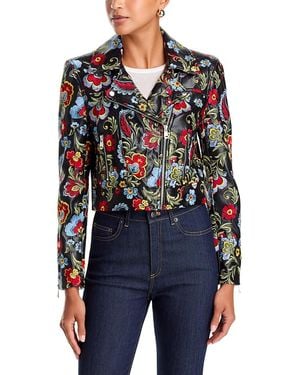 Cinq À Sept Genevive Floral Embroidered Jacket - Blue