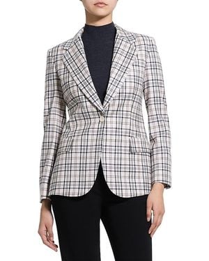 Theory Lynnia Wool Tailored Blazer - White